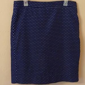 J. Crew Size 10 Polka dot pencil skirt